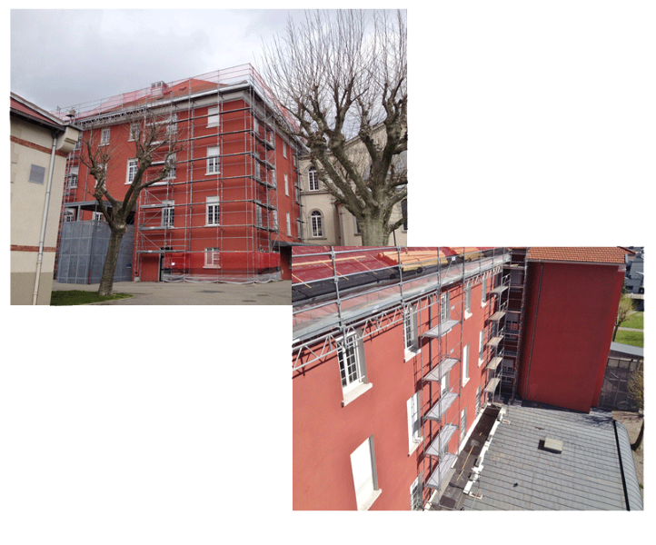 Rénovation des toitures du Lycée VAUCANSSON – Grenoble